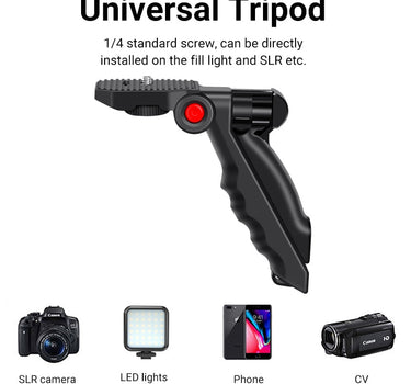 MAMEN Vlogging Kit Equipment Phone Tripod with 2.4G Wireless Lavalier Microphone for iPhone Android Smartphone Tablet SLR Camera