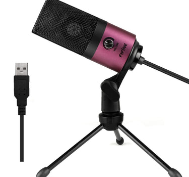 Fifine Metal USB Condenser Recording Microphone For Laptop  Windows Cardioid Studio Recording Vocals  Voice Over,Video-K669