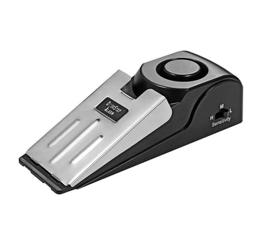 Home Security Door Stop Alarm 125db Door Block Vibration Alarm Portable Door Alarm Stopper Doorstop for Traveling Security