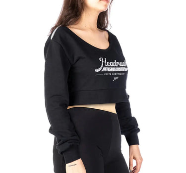 Headrush Angel Wings Cropped V-Neck Sweatshirt