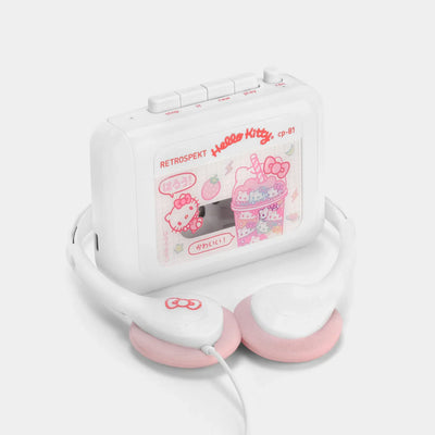 Retrospekt x Hello Kitty Walkman - Strawberry Kawaii  - CP-81 Portable Cassette Player