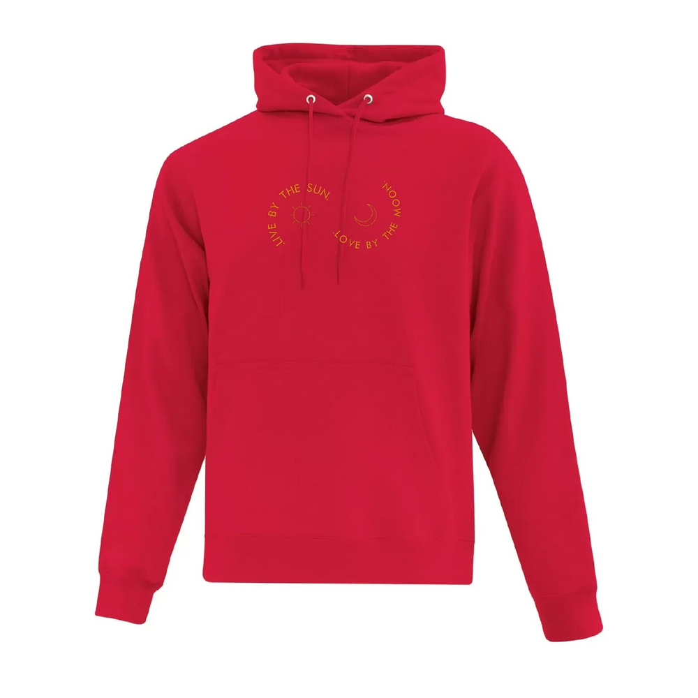 Embroidered Hoodie "Live By The Sun"