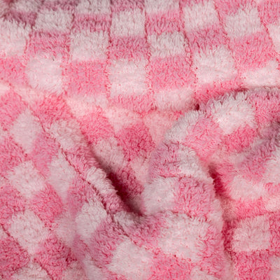 Couverture pour tout-petit à carreaux fil à sucre