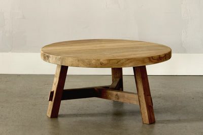 Round Teak Coffee Table - Artisan Collection