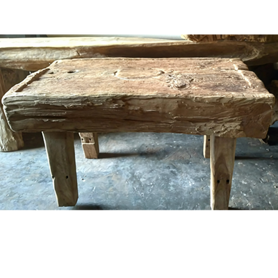 Recycled exotic wood coffee table