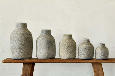 Ensemble 5 pots Terracotta Martha