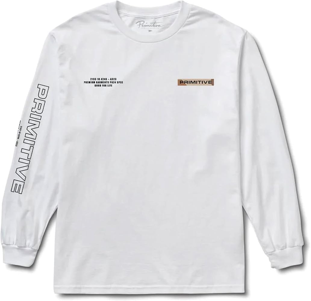 Primitive 'Alert' L/S Tee - White