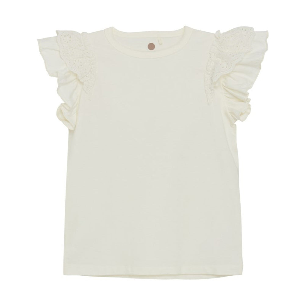 Kid Girl T-shirt SS | Egret | En Fant