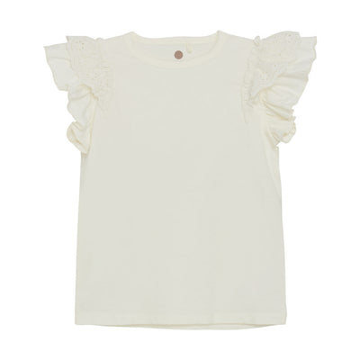 T-shirt Manches Courtes Fille | Egret | En Fant