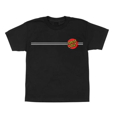 Santa Cruz 'Classic Dot' Tee- Black (KIDS)