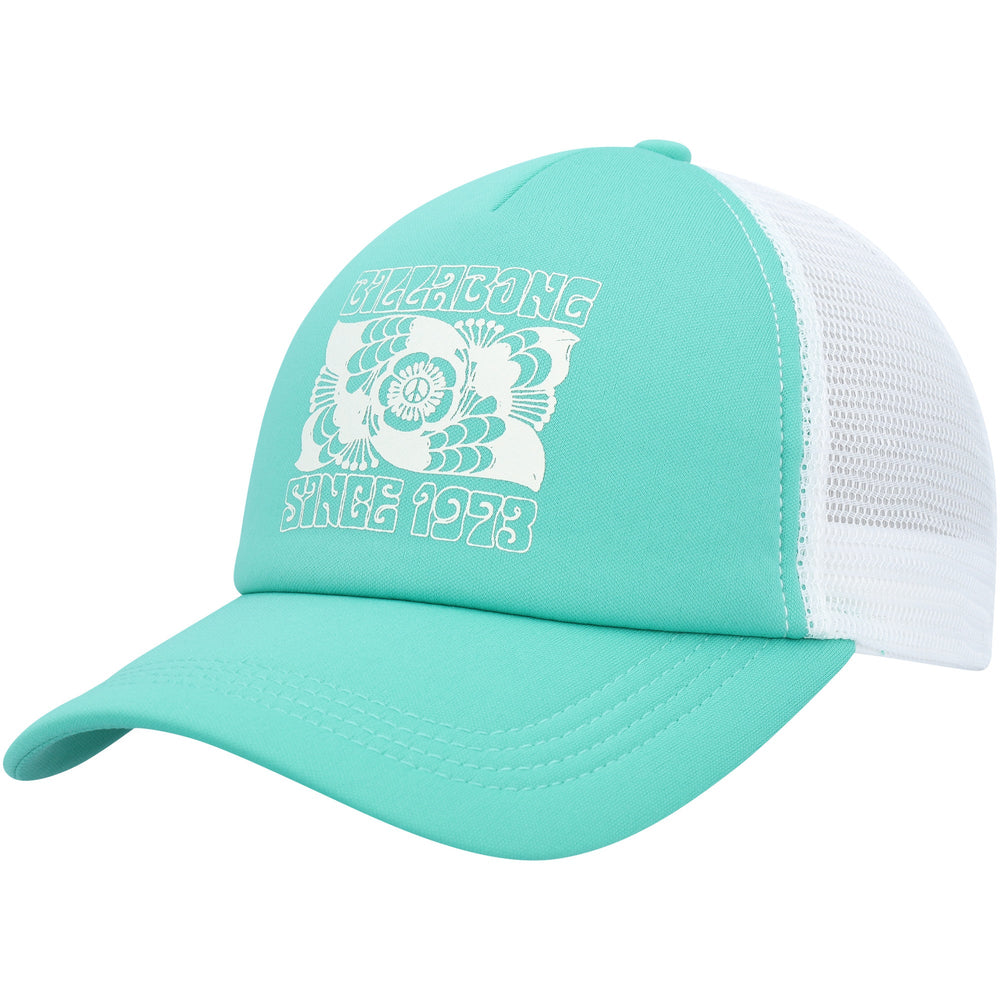 Billabong 'Across Wave' Trucker Cap - Teal/White