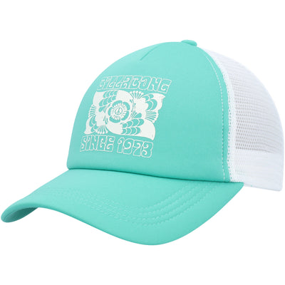 Casquette camionneur 'Across Wave' Billabong - Bleu sarcelle/Blanc