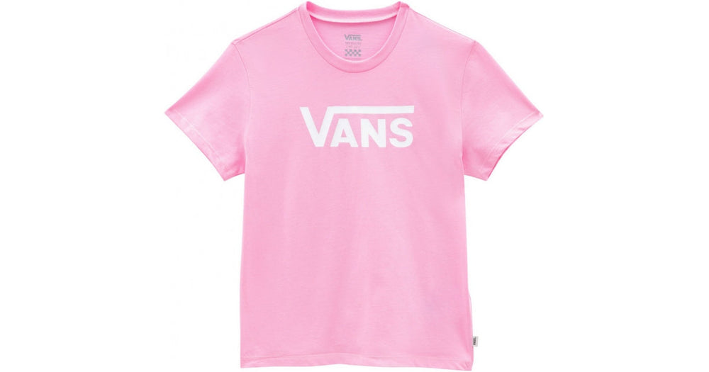 T-shirt Vans 'Flying V' - Rose/Blanc (Femme)