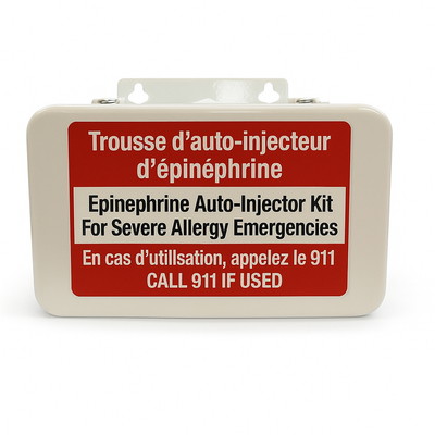 Trousse d'urgence pour allergies – Fixation murale