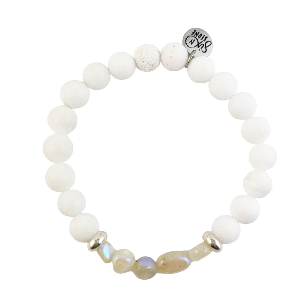 Bracelet Pierre de Lune Mystique et Jade