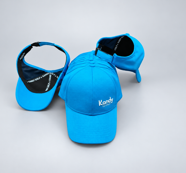 Kandy Golf Assorted 1/4 Visor, Open back Hats