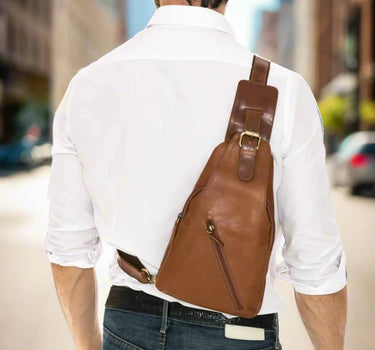 Premium Handcrafted Leather Sling Bag | Backpack | Crossbody Messenger Bag