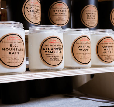 Ontario Woods:  wood wick soy candle 8oz