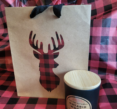 Ontario Woods:  wood wick soy candle 8oz