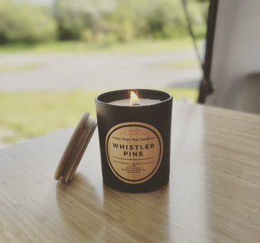 Whistler Pine: wood wick soy candle 8oz