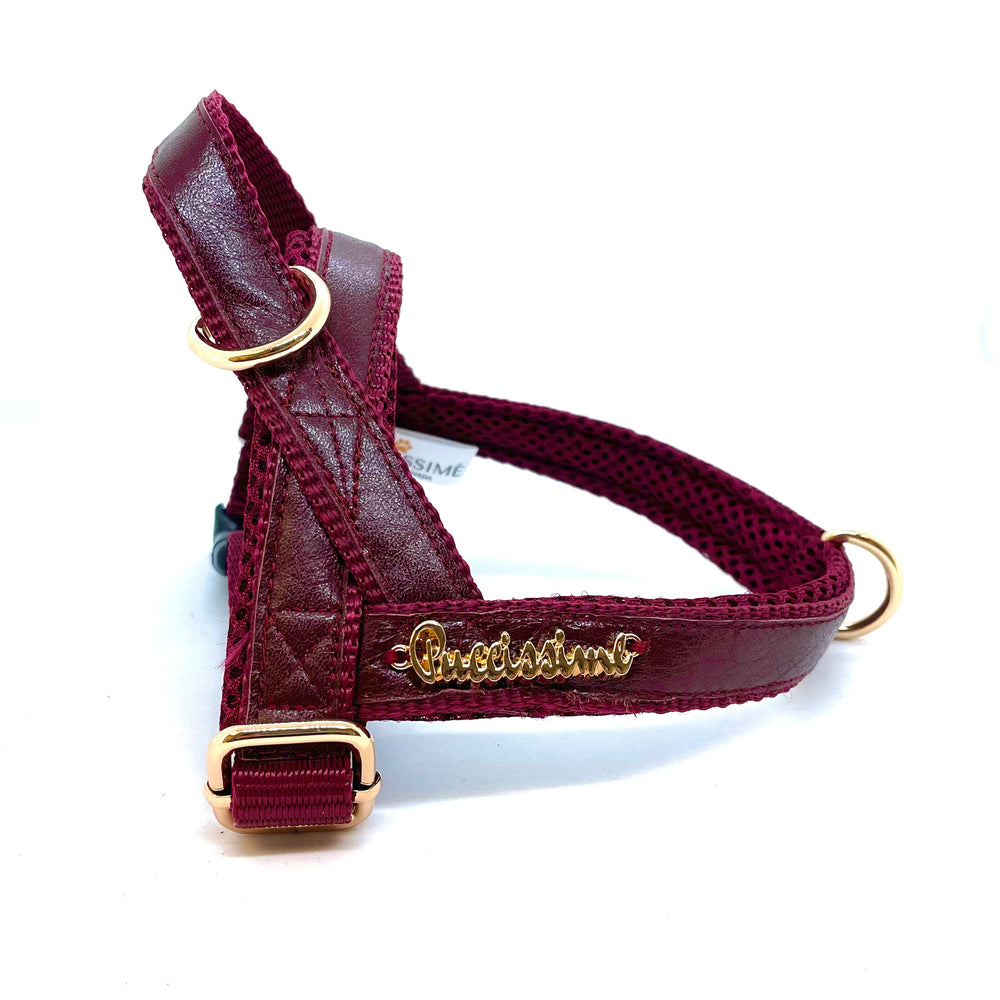 Red Wine One-Click Dog Harness