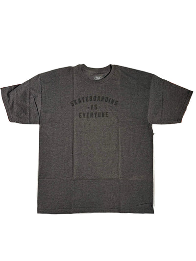 T-shirt Real Skateboards 'Everybody -VS- Everyone' - Gris chiné