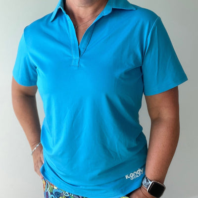 Polos col en V pour femmes, coupe ample, assortis 2025