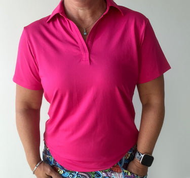 2025 Loose fit Assorted Women's V- neck Polos