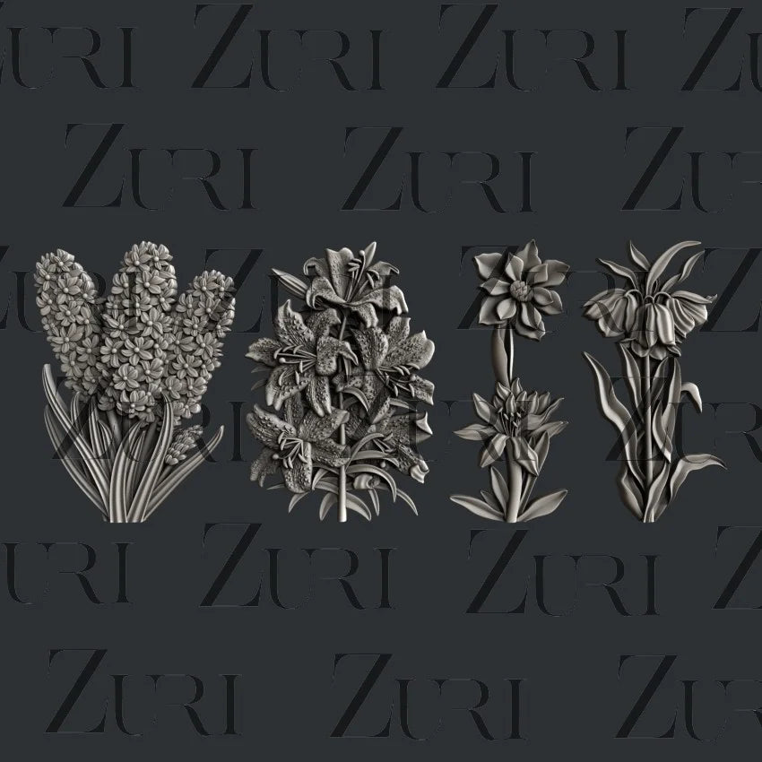 Zuri Designs Lot de 2 Fleurs