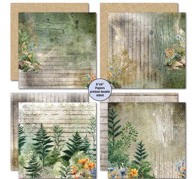 3Quarter Designs Idyllic Woods 6x6 Paper Pack