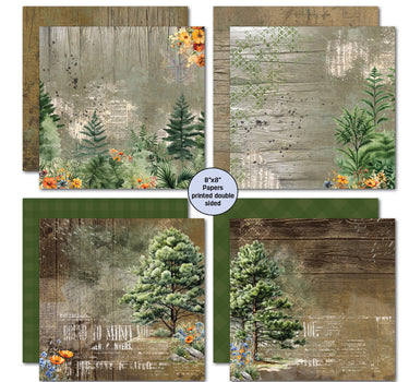 3Quarter Designs Idyllic Woods 8x8 Paper Pack