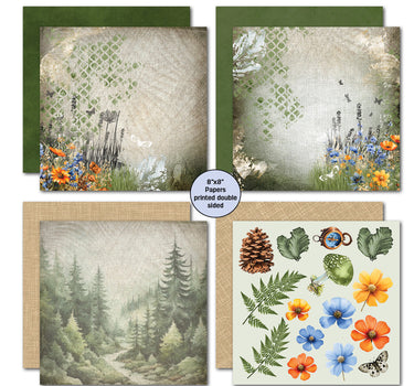 3Quarter Designs Idyllic Woods 8x8 Paper Pack