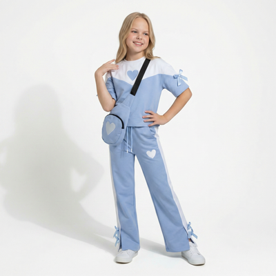 Ensemble et Sac Cœur Céleste pour Filles