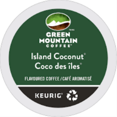 Keurig Green Mountain Island Coconut Light Roast K-Cup, 24 Count (94-60859)