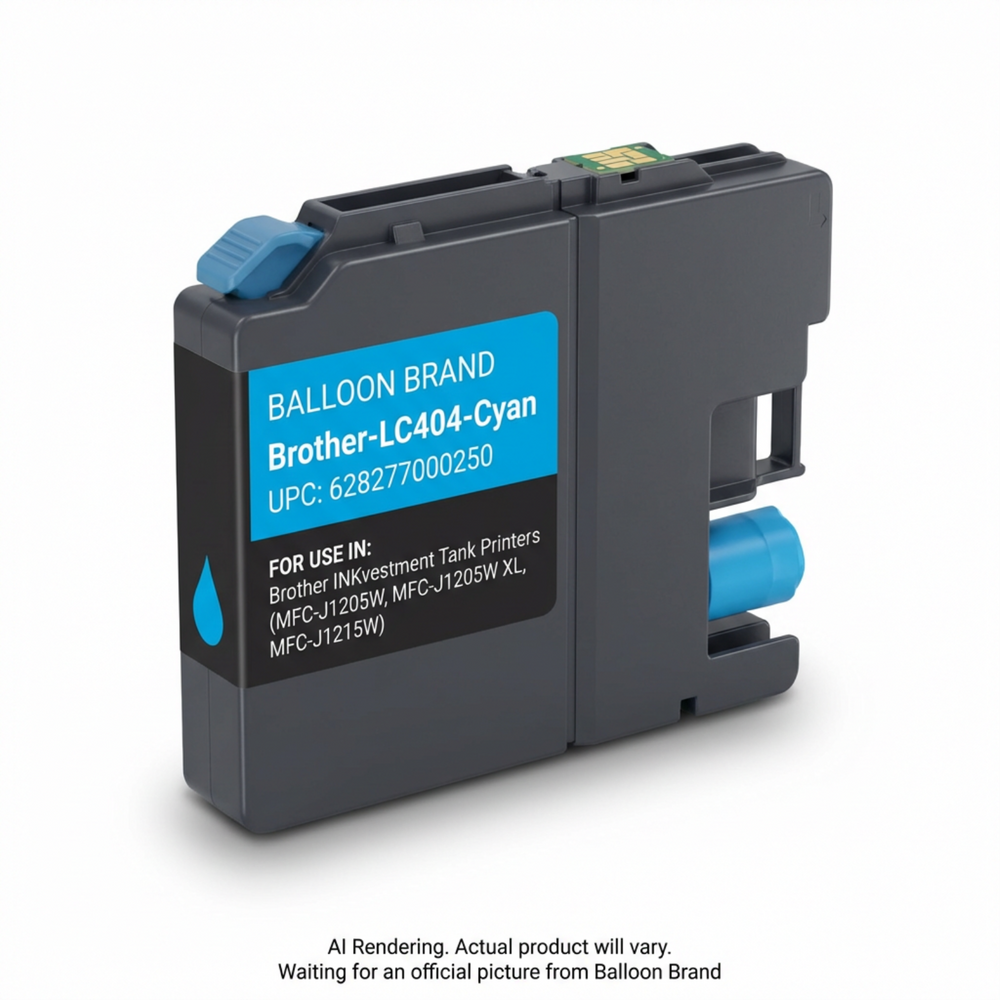 Compatible Brother LC404 Cyan ink Cartridge
