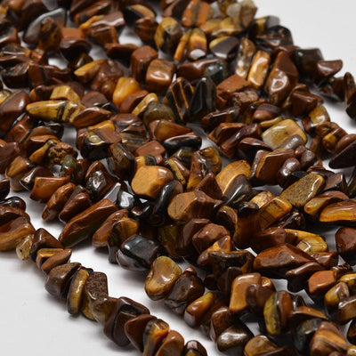 Perles d'Œil de Tigre en Pierre Naturelle