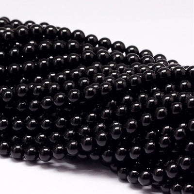 Black Tourmaline Gemstone Beads