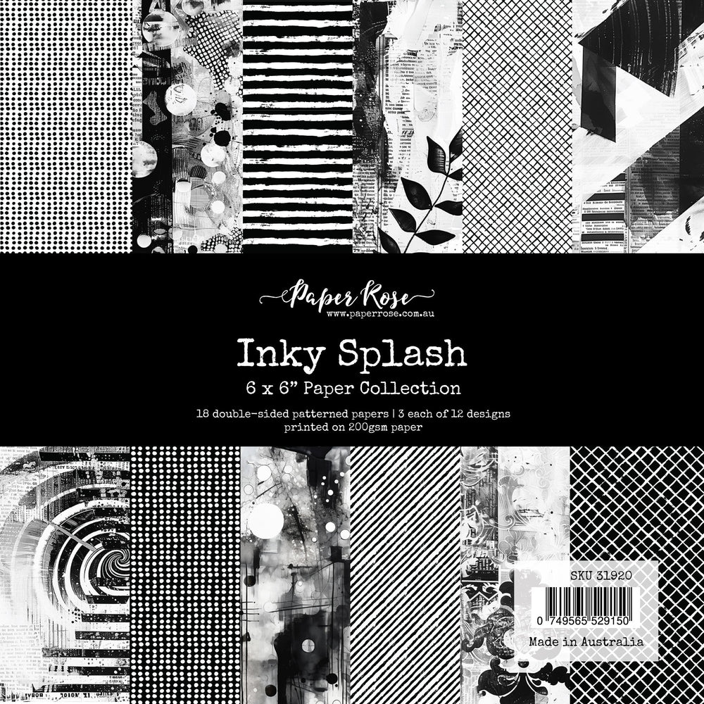 Collection de papier Inky Splash 6x6 31920