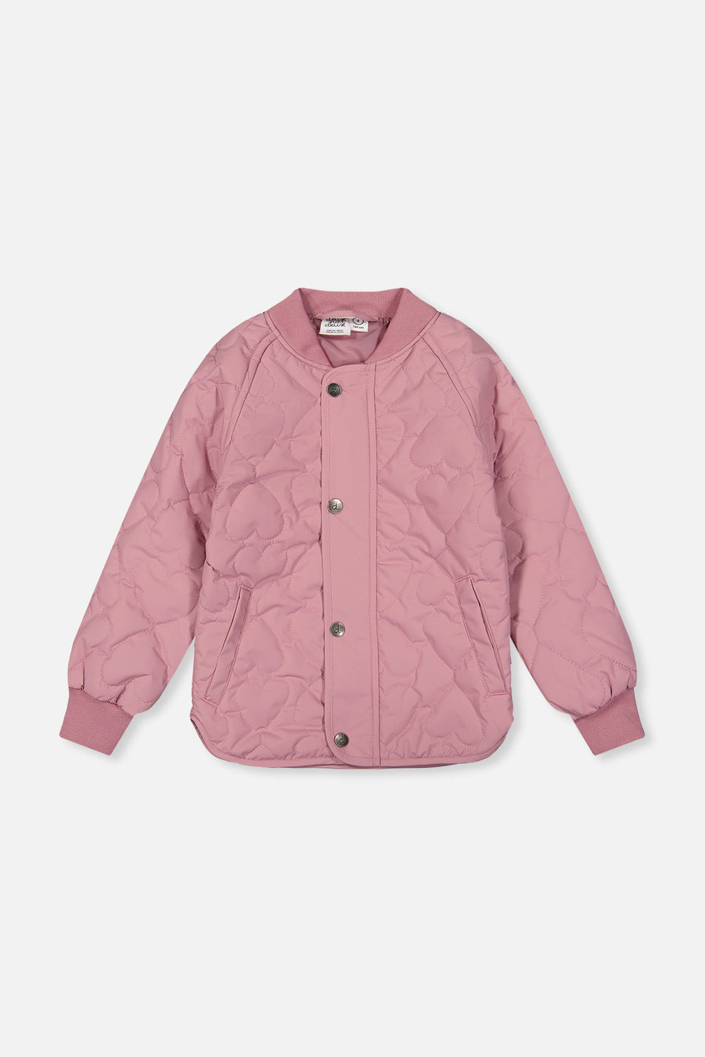 Veste matelassée à manches raglan rose mauve