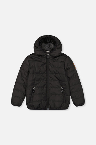 Insulating Quilted Mid-Season Jacket Black
