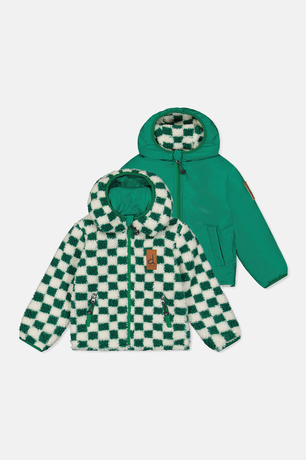 Veste Réversible Mi-Saison Vert Forêt
