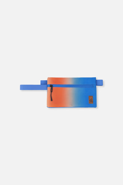 Trousse à crayons dégradé bleu et orange