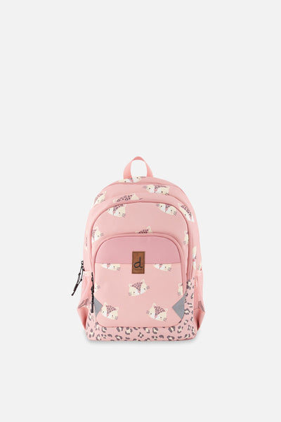 Petit Sac à Dos pour Enfants Imprimé Léopard Rose