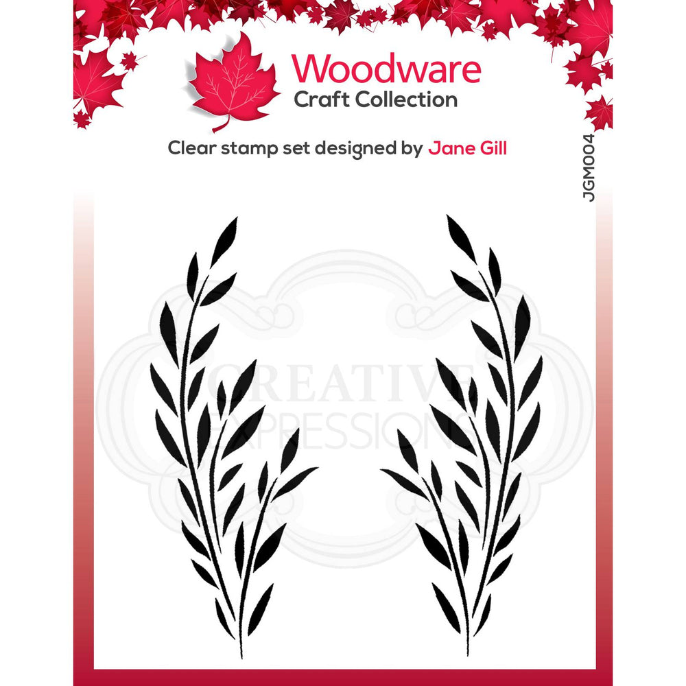 Tampon caoutchouc non monté Woodware Bethany Leaf