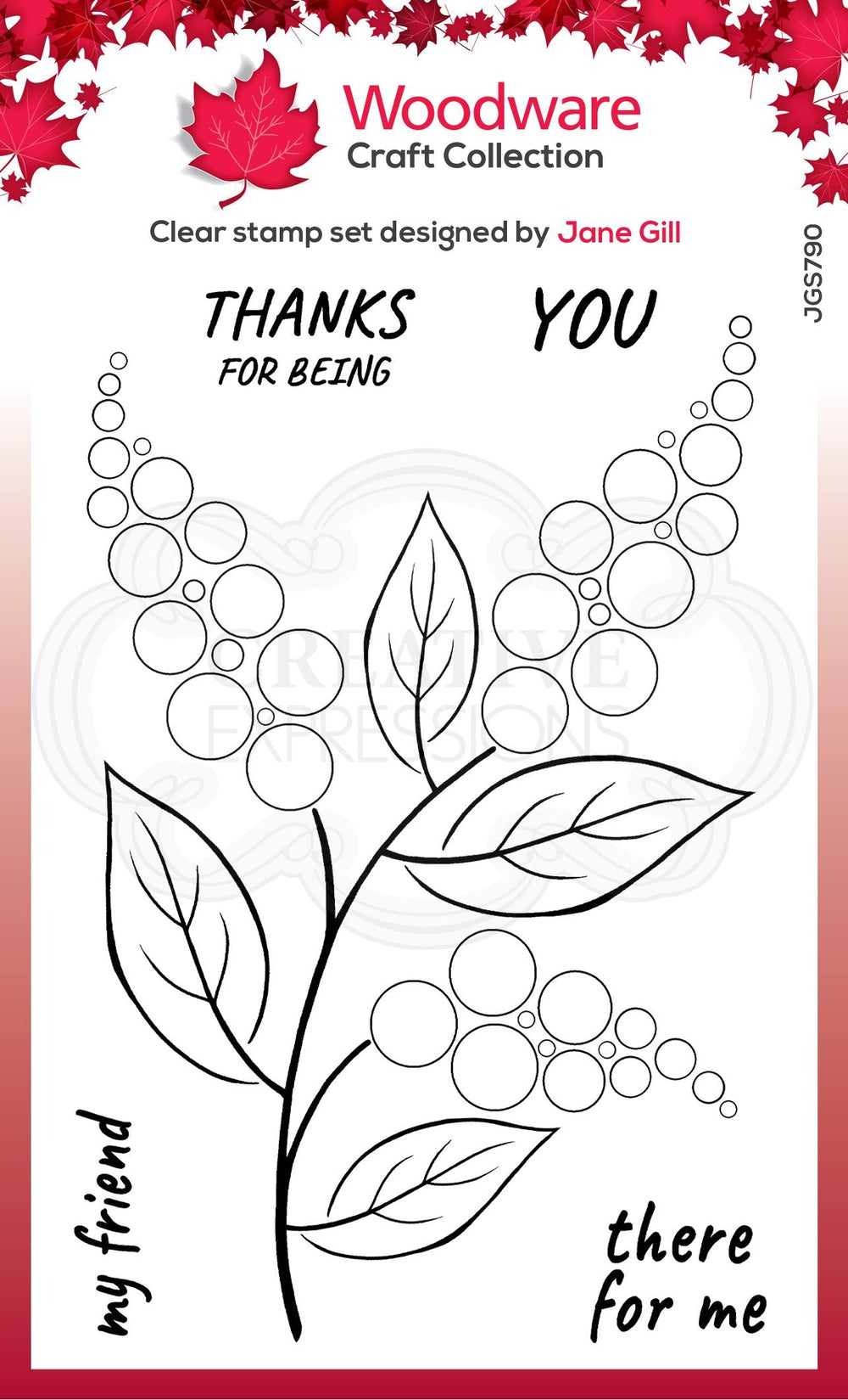 Woodware Clear Singles Bubble Bloom Ellie 4 in x 6 in Stamp — Ecstasy Crafts