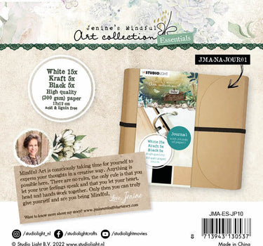 JMA Journal Pages For JMA-NA-JOUR01 White/Black/Kraft Essentials 120x120x8mm 25 SH nr.10