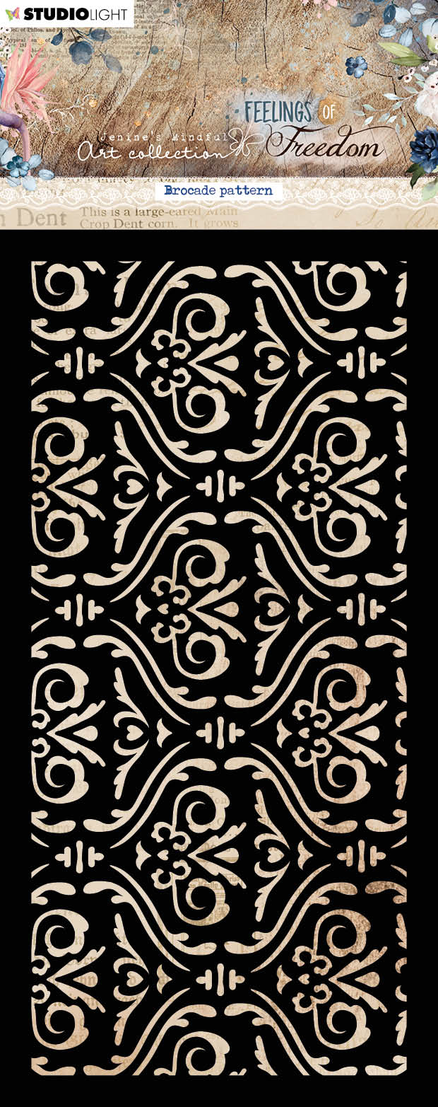 JMA Masque Motif Brocart Sentiments de Liberté 105x210x1mm 1 PC n°194