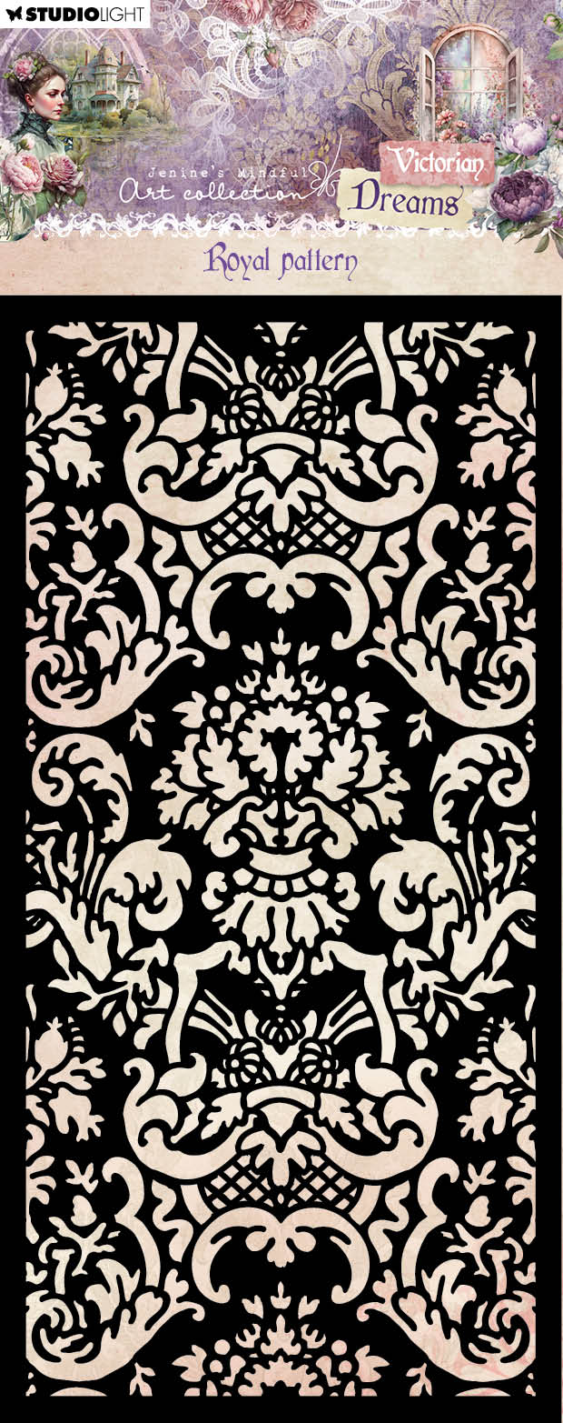 Masque JMA motif floral victorien « Rêves » 1 pièce