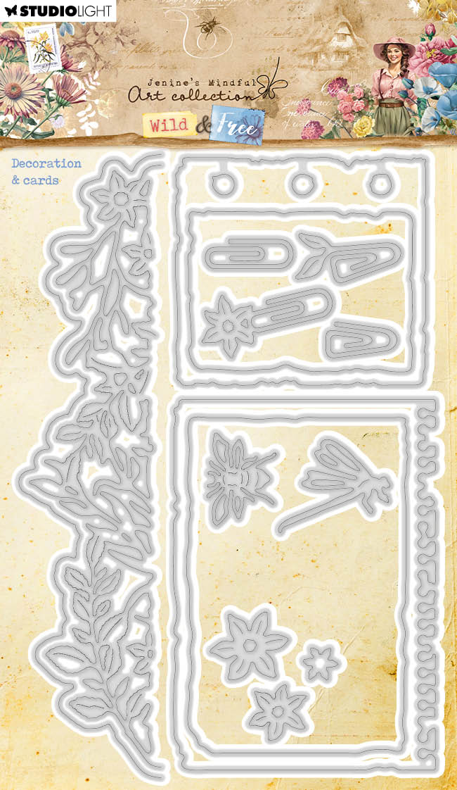 JMA Découpe Matrice Décoration & Cartes Wild & Free 15 pièces