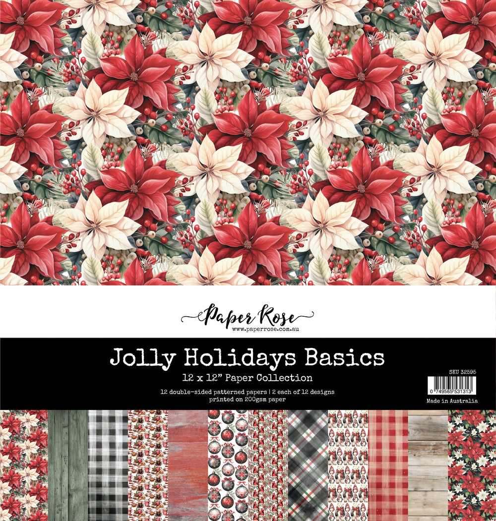 Jolly Holidays Basics 12x12 Paper Collection 32595 — Ecstasy Crafts
